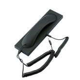 3,5 mm Universal-Büro-Mobiltelefon, Retro-Headset mit externem Headset, Handyhörer, 3,5 mm kabelgebunden, Schwarz, 3,5 mm kabelgebunden, Weiß